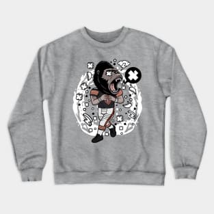 gorilla American football Crewneck Sweatshirt